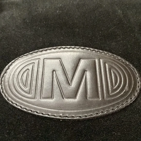 Mondi made in Italy vintage black suede and leather tote bag. - Picture 4 of 6